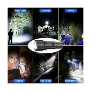 Linternas LED recargables linterna táctica LED súper_7