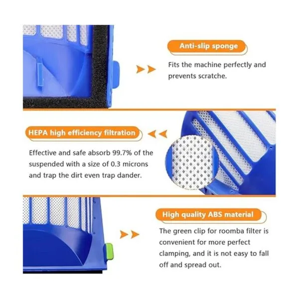 Blutoget Paquete de 10 filtros Roomba Aero Vac_2