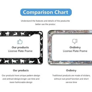 Marco de matrícula para gatos marcos de matrícula de_3