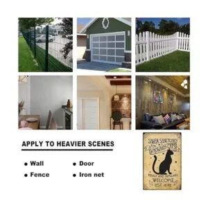 Yepzoer Letrero de lata de metal santuario de Salem para_3