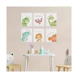 Pósters de dinosaurio para pared decoración de habitación_3