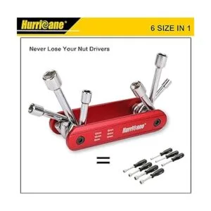 HURRICANE Juego de destornilladores de tuercas plegables 6_3
