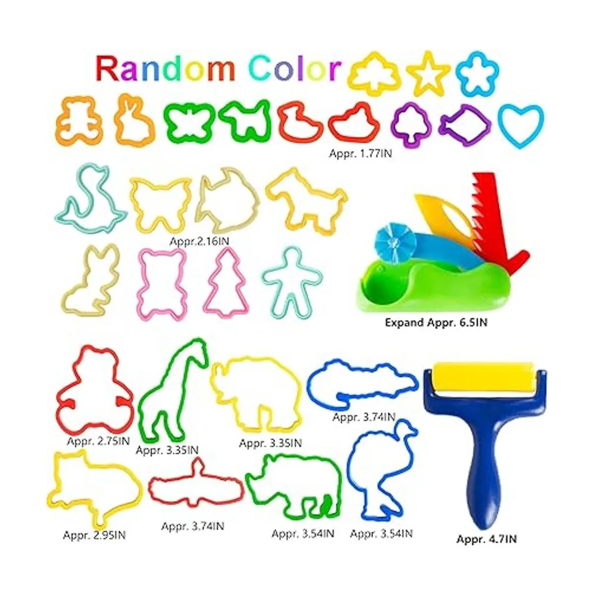 Oun Nana Juego de herramientas de masa de juego de 36_3