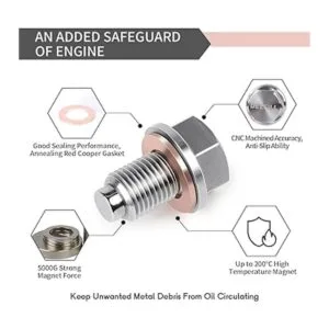DEEFILL Tapón de drenaje de aceite de motor de acero_2