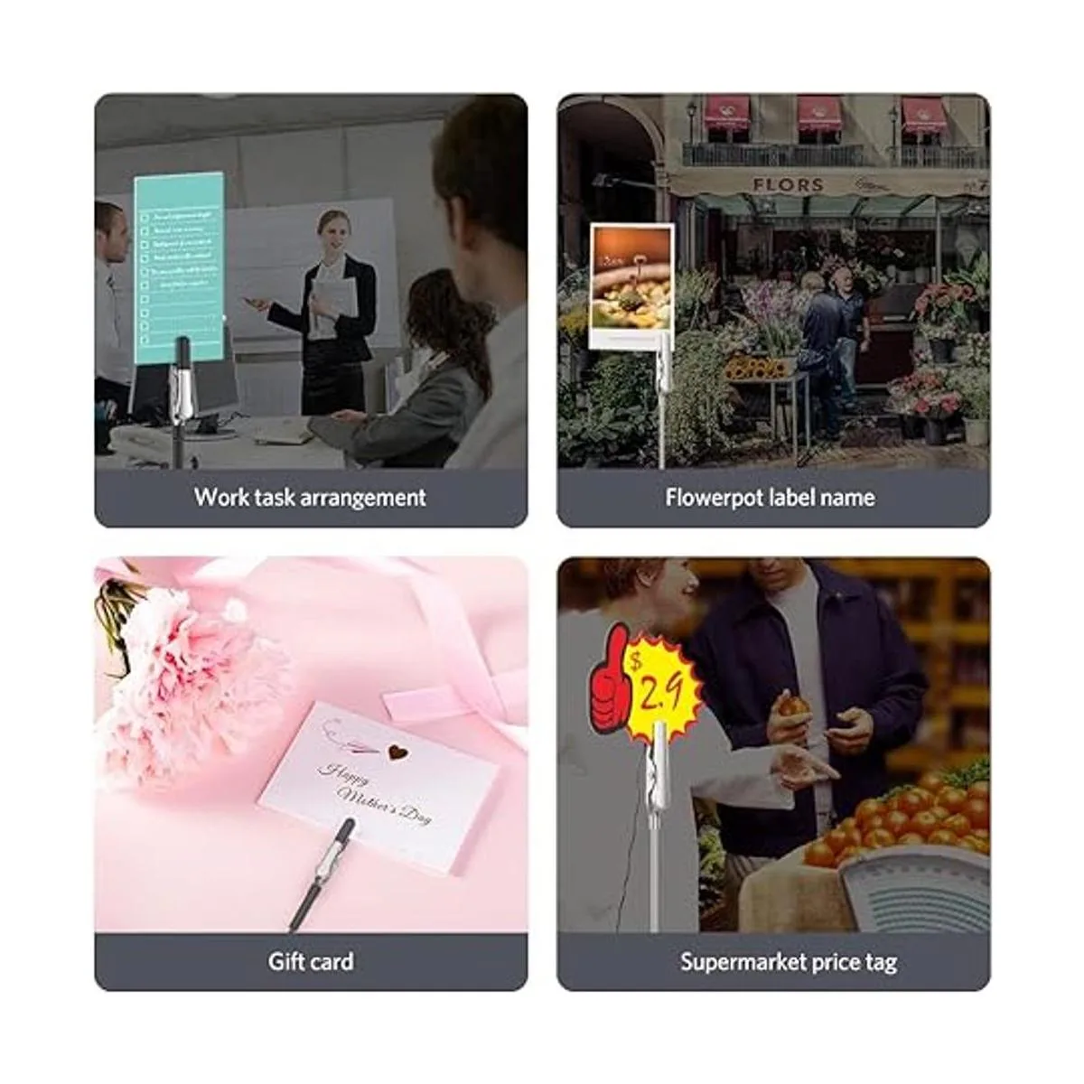 40 varillas de clip de cocodrilo 20 piezas con puntas de_3