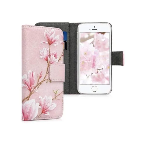 kwmobile Funda con tapa para Apple iPhone SE 1.Gen_1