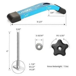 UTOOL Paquete de 2 abrazaderas de sujeción en T 512_2