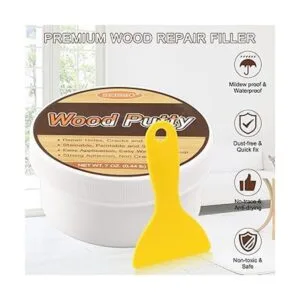 SEISSO Wood Putty WaterBased Wood Filler White Wood_6