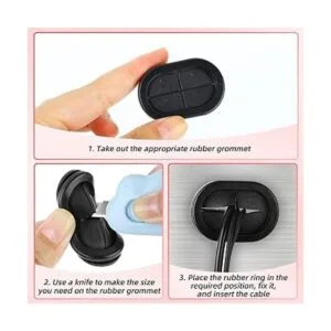 QCQIANG 26 ojales de goma ovalados de doble cara agujeros_5