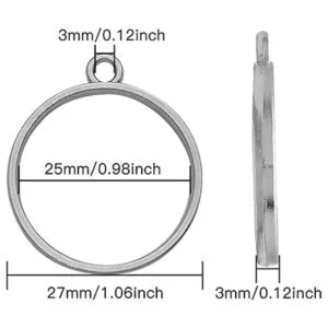 60 piezas de bisel redondo de espalda abierta bisel_3