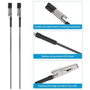 40 varillas de clip de cocodrilo 20 piezas con puntas de_6