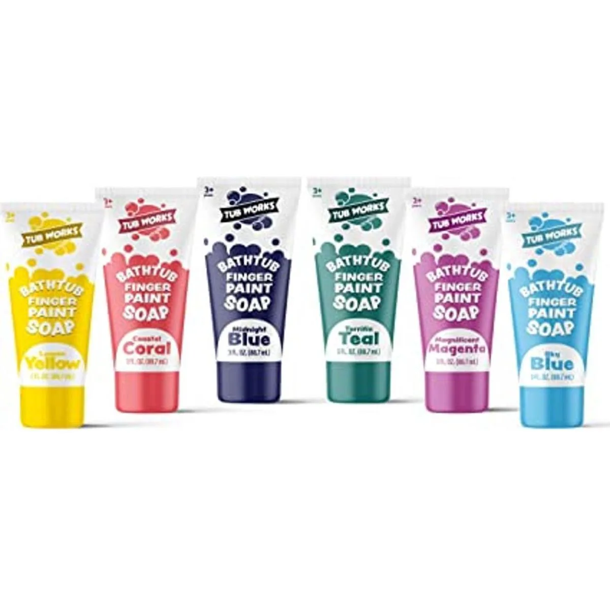Tub Works Jabón de pintura para dedos para bañera colores_1