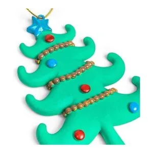 Cerámica de bricolaje para niños adornos de Navidad_5