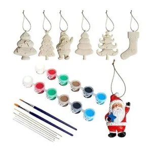 Cerámica de bricolaje para niños adornos de Navidad_1