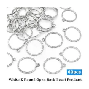 60 piezas de bisel redondo de espalda abierta bisel_2