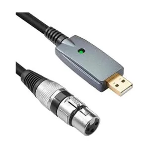 DISINO Cable de micrófono USB XLR hembra a USB cable_1