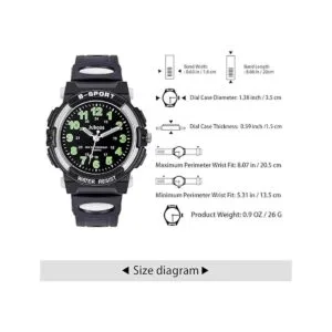 Reloj analógico para niños reloj de pulsera de cuarzo_4