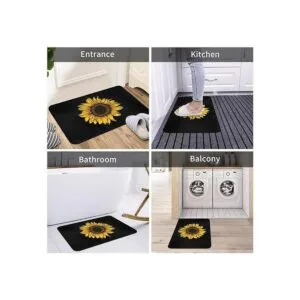 Alfombra de baño de girasol accesorios de decoración de_5