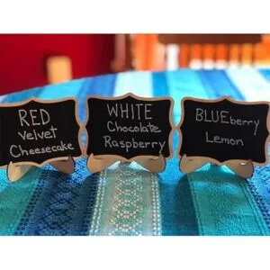 BOPART Mini letreros de pizarra paquete de 20 letreros_2