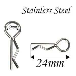 Vgoohobby 180 clips de acero inoxidable para carrocería de_7