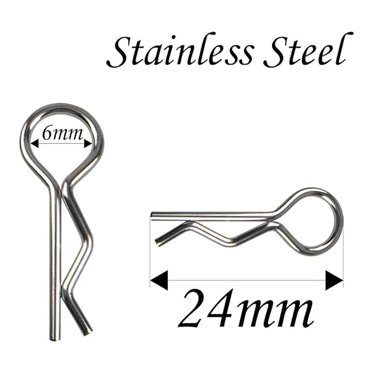 Vgoohobby 180 clips de acero inoxidable para carrocería de_7