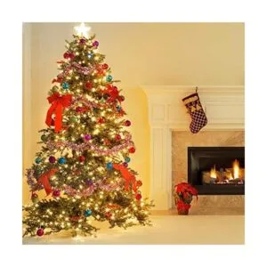 LE cadena de luces con alambre de cobre y luz cálida_2