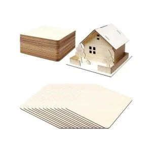 TKOnline 25 hojas de tilo sin terminar de 6 x 6 pulgadas_6