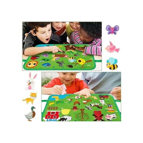 BeYumi 2 juegos de animales de insectos de granja tablero_4