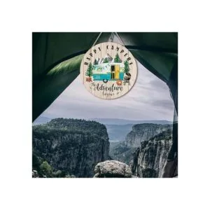TOARTi Happy Campers Placa colgante de madera para colgar_6