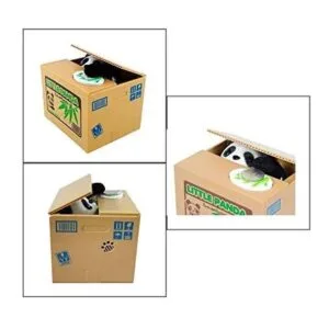 Diniiko Mischief Caja de ahorro adorable y linda panda_4