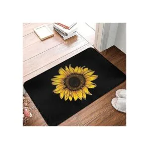 Alfombra de baño de girasol accesorios de decoración de_3