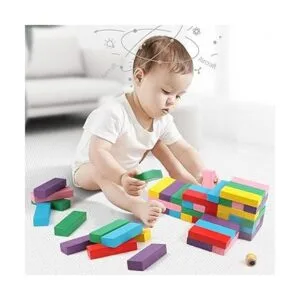 Canuan Juegos de apilamiento de bloques de madera 48_6