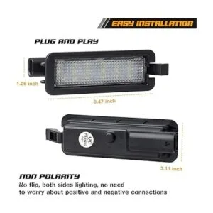 RUXIFEY Lámpara LED de repuesto para placa de matrícula_3