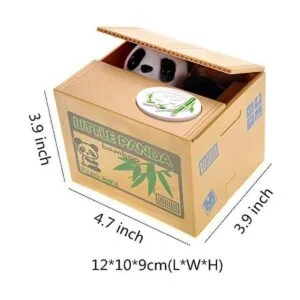 Diniiko Mischief Caja de ahorro adorable y linda panda_2