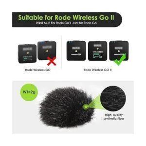 YOUSHARES Molde de viento para micrófonos Rode Wireless_3