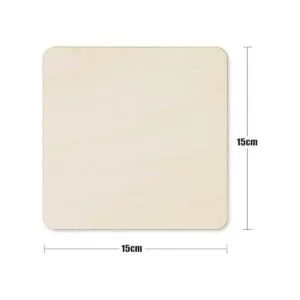 TKOnline 25 hojas de tilo sin terminar de 6 x 6 pulgadas_2