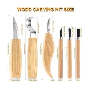 Wood Whittling Kit 6PCS Professional and High Performance_5