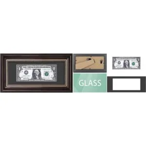 Space Art Deco Marco de soporte para billetes de dólar_5