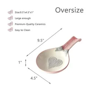 Reposapiés de cuchara de cerámica para estufa soporte de_6
