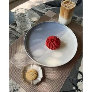 Juego de 6 manteles individuales de PVC resistentes al_3