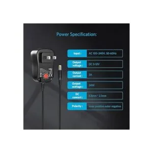 Belker 24W Multi Voltage 3V 4.5V 5V 6V 7.5V 9V 12V_4