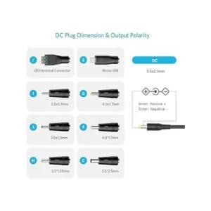 Belker 24W Multi Voltage 3V 4.5V 5V 6V 7.5V 9V 12V_3