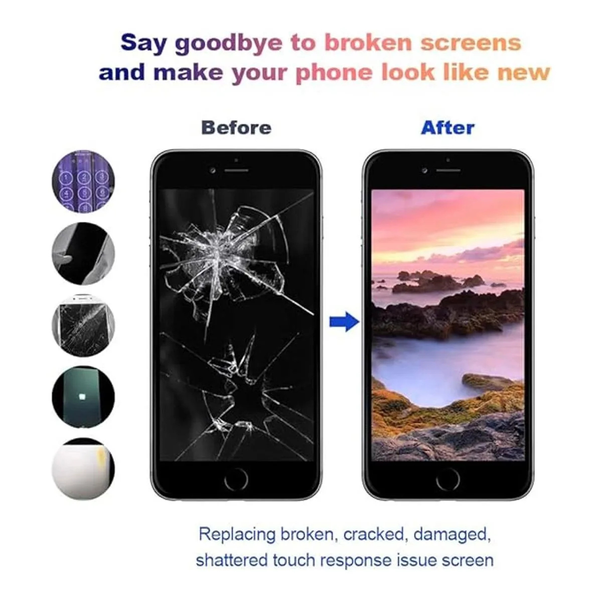 SIMDOG Reemplazo de pantalla para iPhone 7 pantalla LCD_5