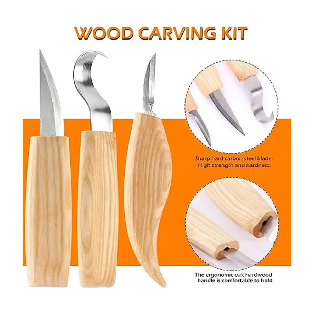 Wood Whittling Kit 6PCS Professional and High Performance_2