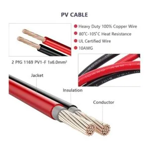 Zimuqi 2 cables de extensión SAE de 14 AWG de 13 pulgadas_3