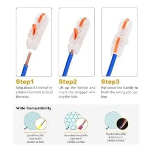 Conectores de cable de palanca para cable AWG 2812_6