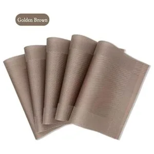 Juego de 6 manteles individuales de PVC resistentes al_6