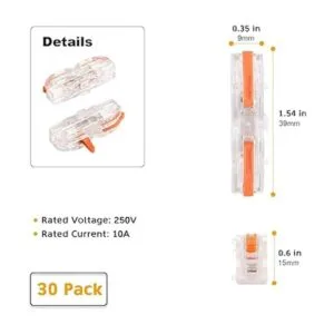 Conectores de cable de palanca para cable AWG 2812_4