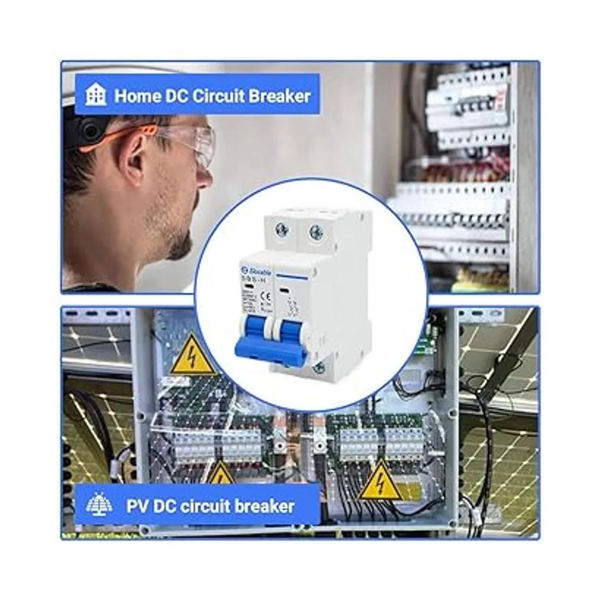 Slocable Disyuntor miniatura DC 2 polos 500 V 16 A 25 A 32_6