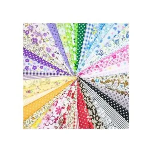 Foraineam Lote de 50 piezas de tela de algodón para_6